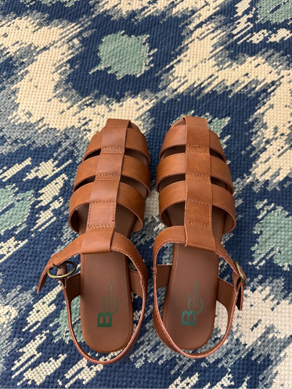 Brown Leather Fisherman Sandals
